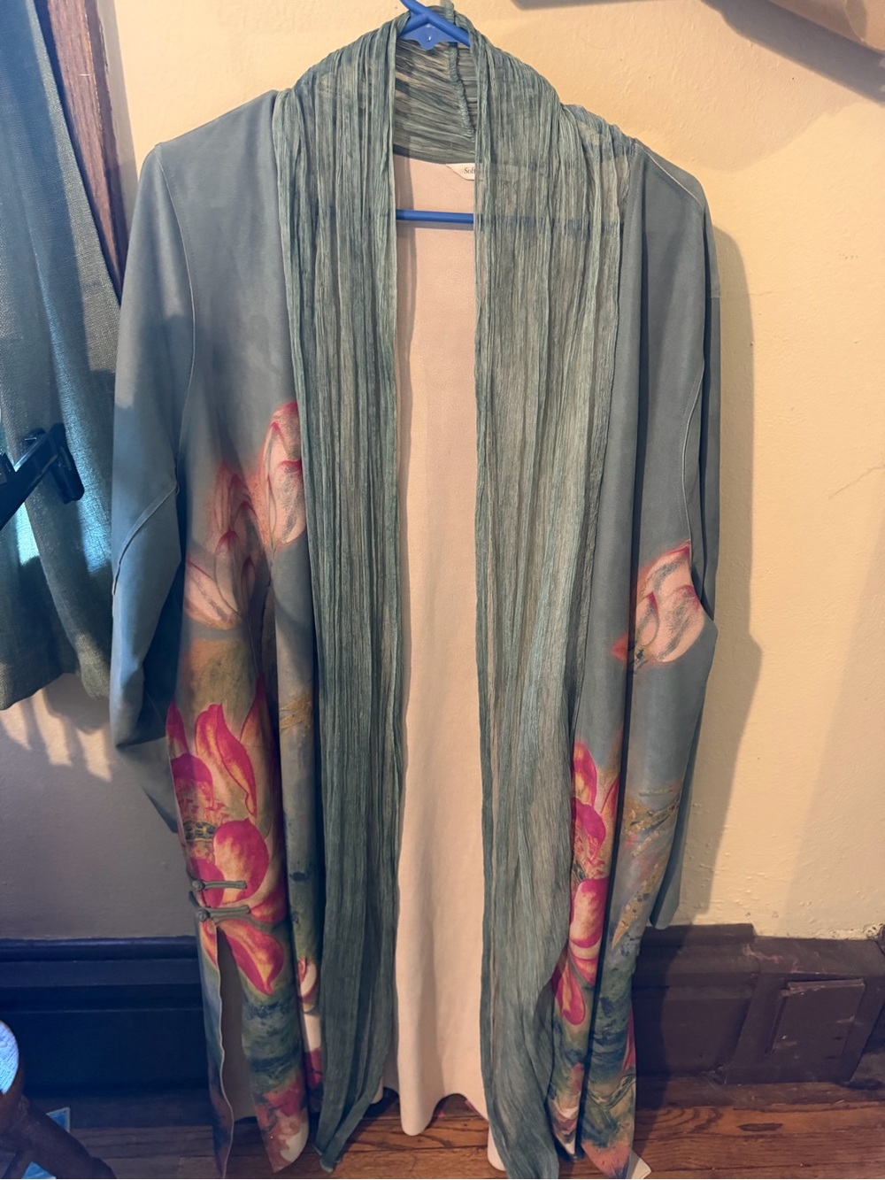 Soft Surroundings suede kimono